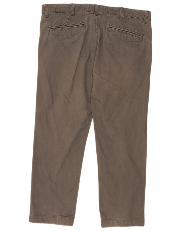 Pantaloni chino dritti da uomo Marks & Spencer W38 L29 cotone grigio
