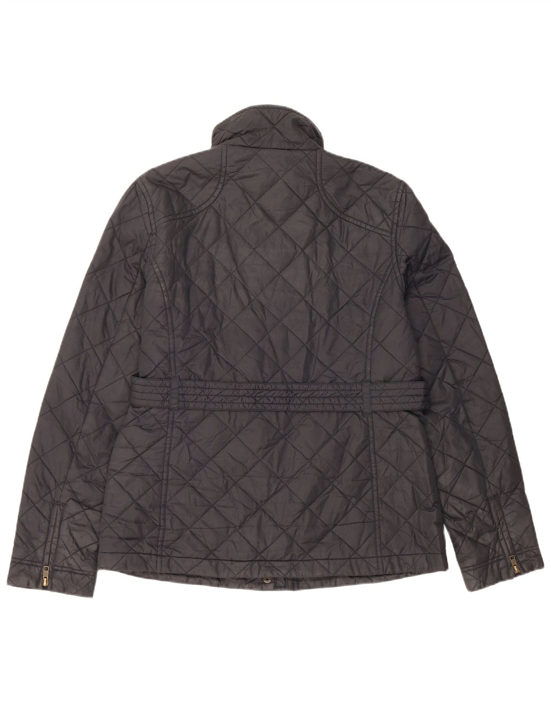 Giacca trapuntata da donna Jack Wills UK 14 grande nylon nero