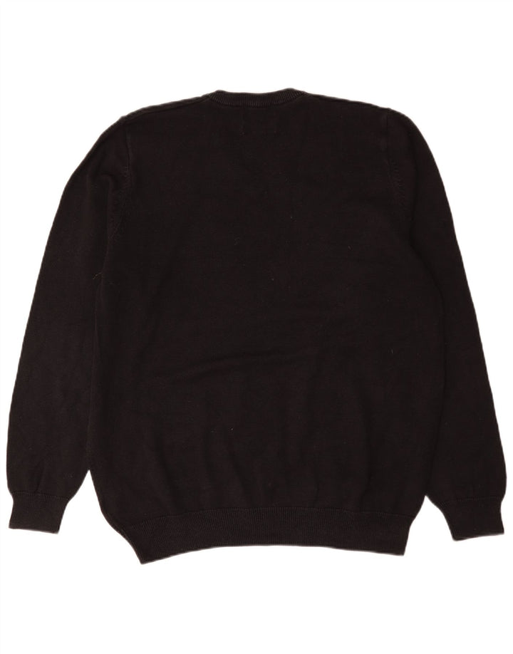 Maglione da uomo con scollo a V Marks & Spencer grande cotone nero