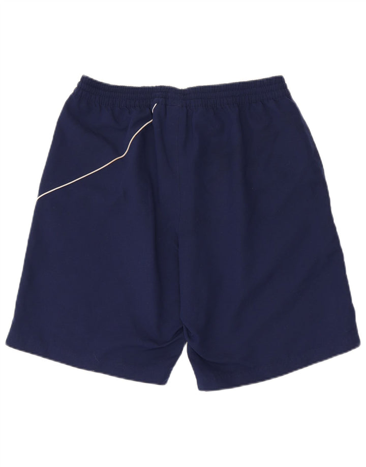 Pantaloncini sportivi da uomo Adidas medi in poliestere blu navy