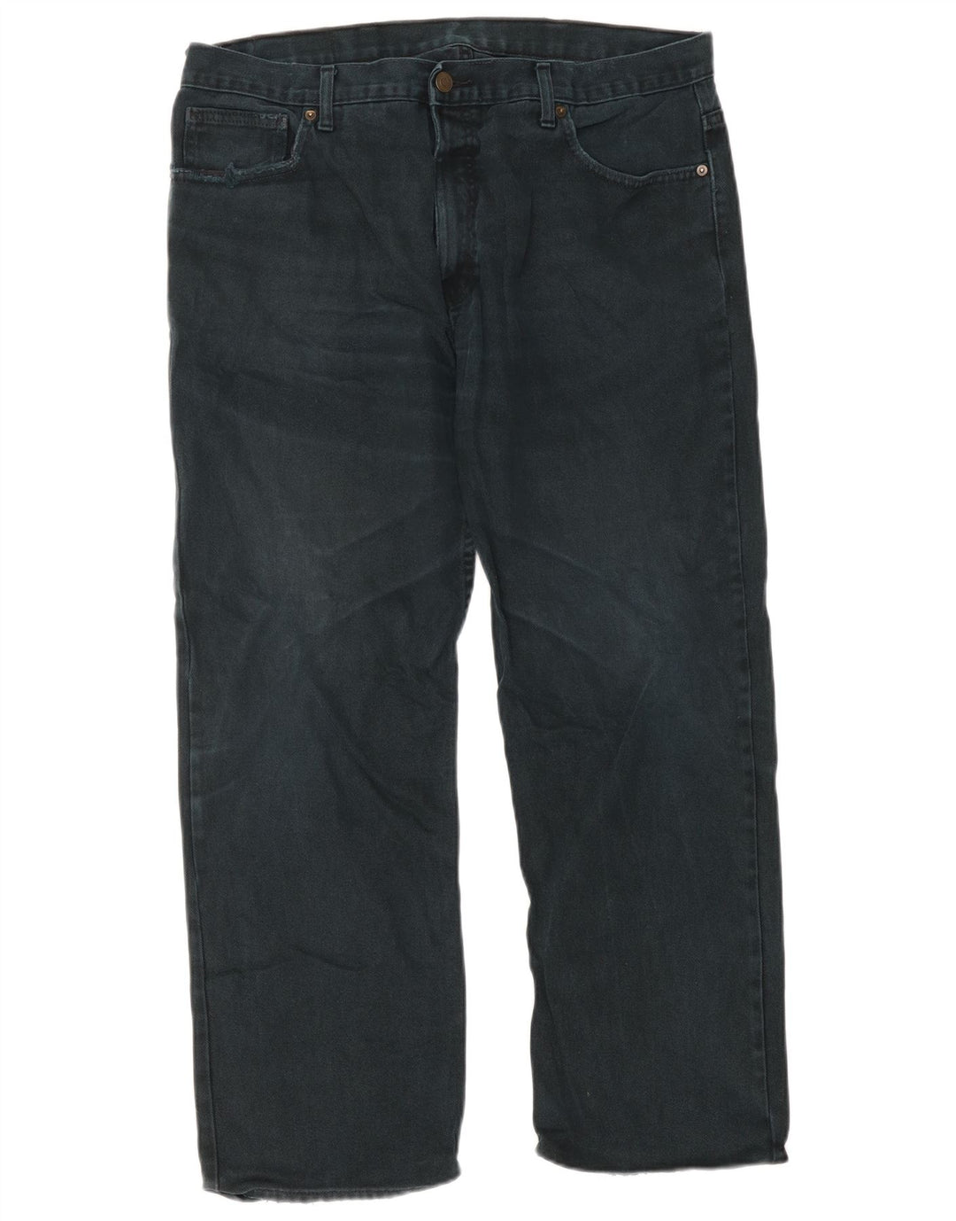 Jeans dritti da uomo Marks & Spencer W38 L29 cotone nero