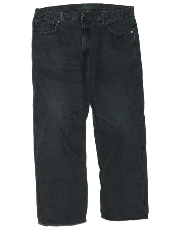 Jeans dritti da uomo Marks & Spencer W38 L29 cotone nero