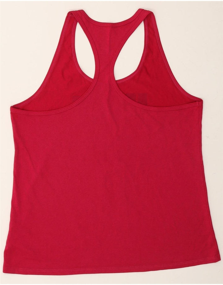 NIKE Womens Dri Fit Graphic Vest Top UK 18 XL Red Polyester Vintage Nike and Second-Hand Nike from Messina Hembry 