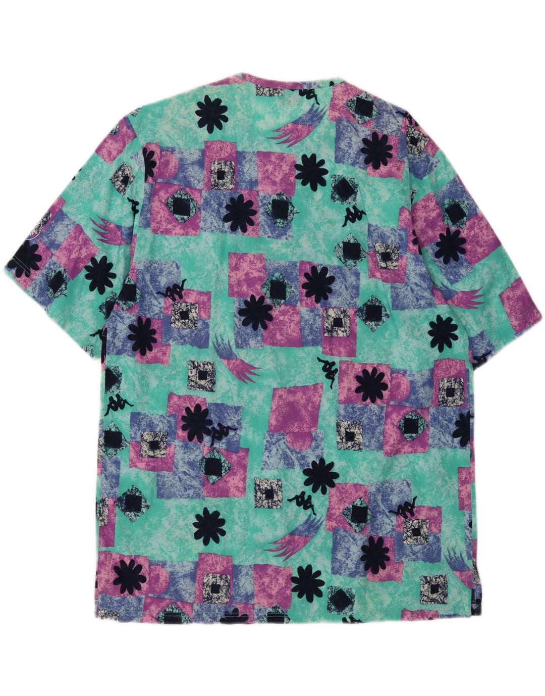 KAPPA Womens Oversized T-Shirt Dress UK 14 Medium Multicoloured Floral Vintage Kappa and Second-Hand Kappa from Messina Hembry 