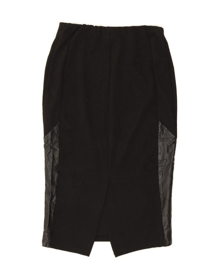 MOSSIMO Womens Pencil Skirt Small W28 Black Colourblock Vintage Mossimo and Second-Hand Mossimo from Messina Hembry 