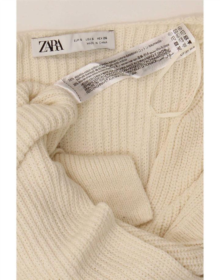 Canottiera da uomo Zara Canottiera piccola in cotone beige