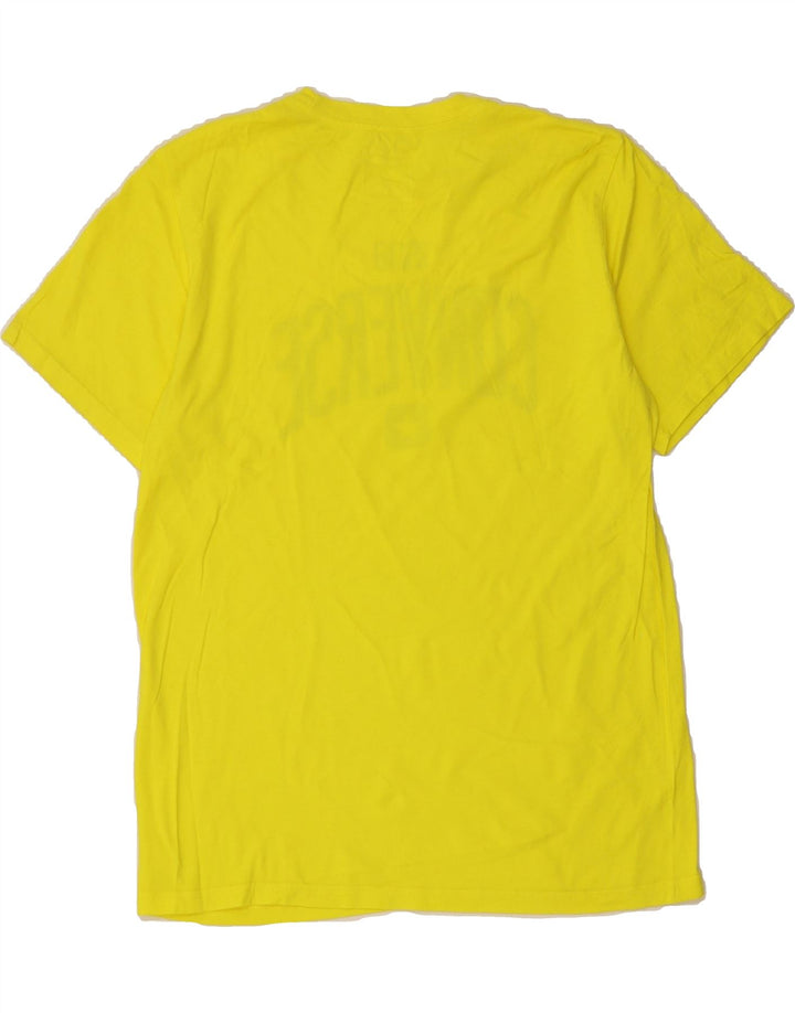 CONVERSE Mens Graphic T-Shirt Top Small Yellow Cotton Vintage Converse and Second-Hand Converse from Messina Hembry 