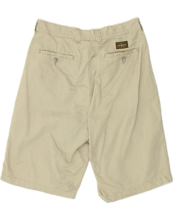 CALVIN KLEIN Pantaloncini chino da uomo W32 Cotone beige medio