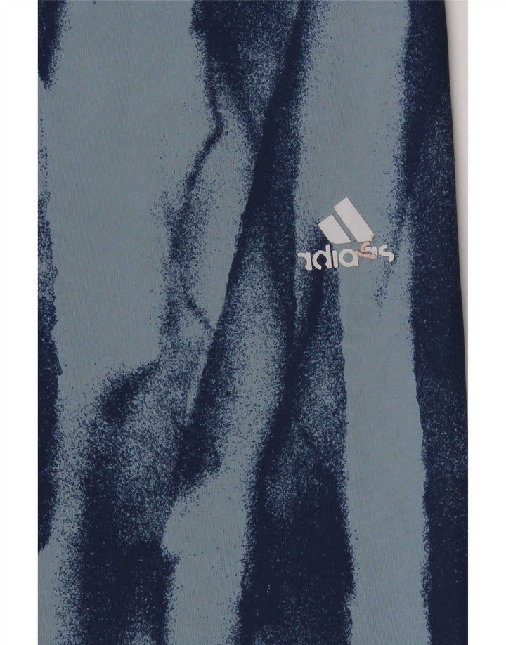 Leggings Adidas Climalite modello astratto da donna UK 16/18 grande blu