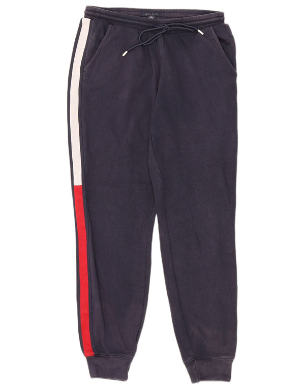 Tommy Hilfiger Mens Tracksuit Trousers Joggers XS Navy Blue Colourblock