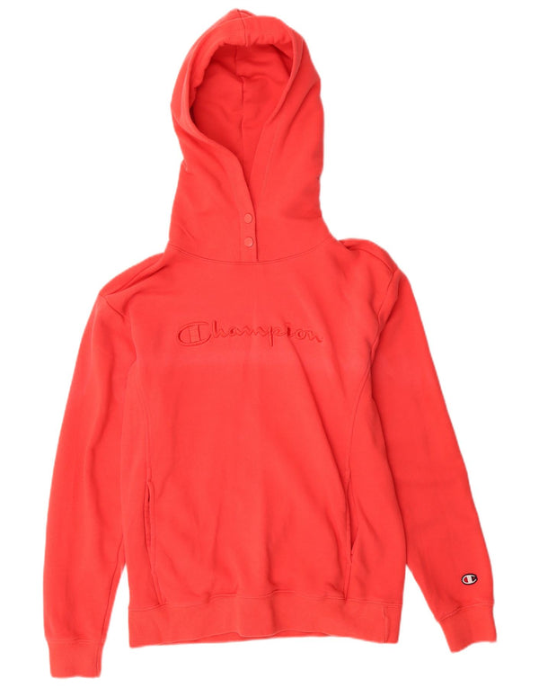 Maglione con cappuccio grafico da donna CHAMPION UK 6 XS rosso cotone