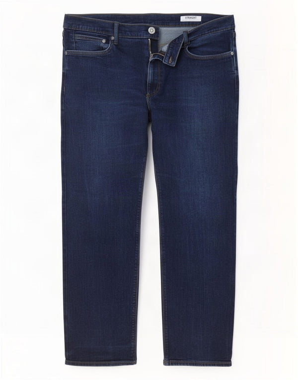 Jeans dritti da uomo Marks & Spencer W40 L28 cotone blu navy