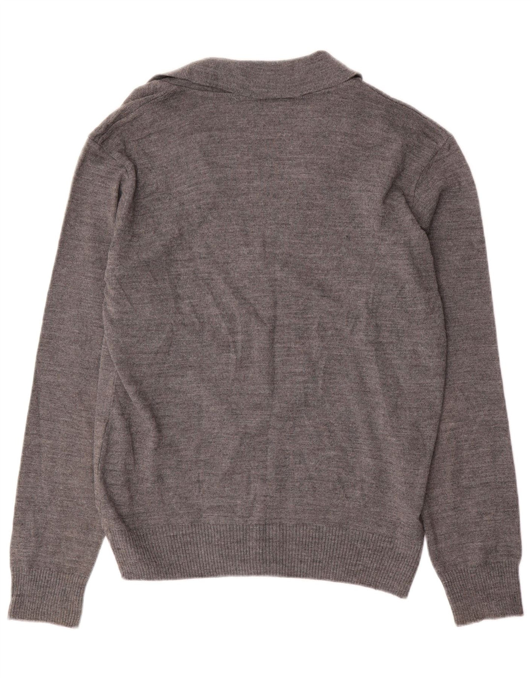 Maglione cardigan da uomo El Charro XL in lana grigia