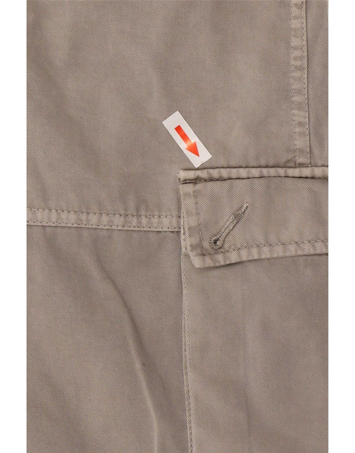 Marlboro Classics Pantaloncini cargo da uomo grandi W34 Cotone grigio