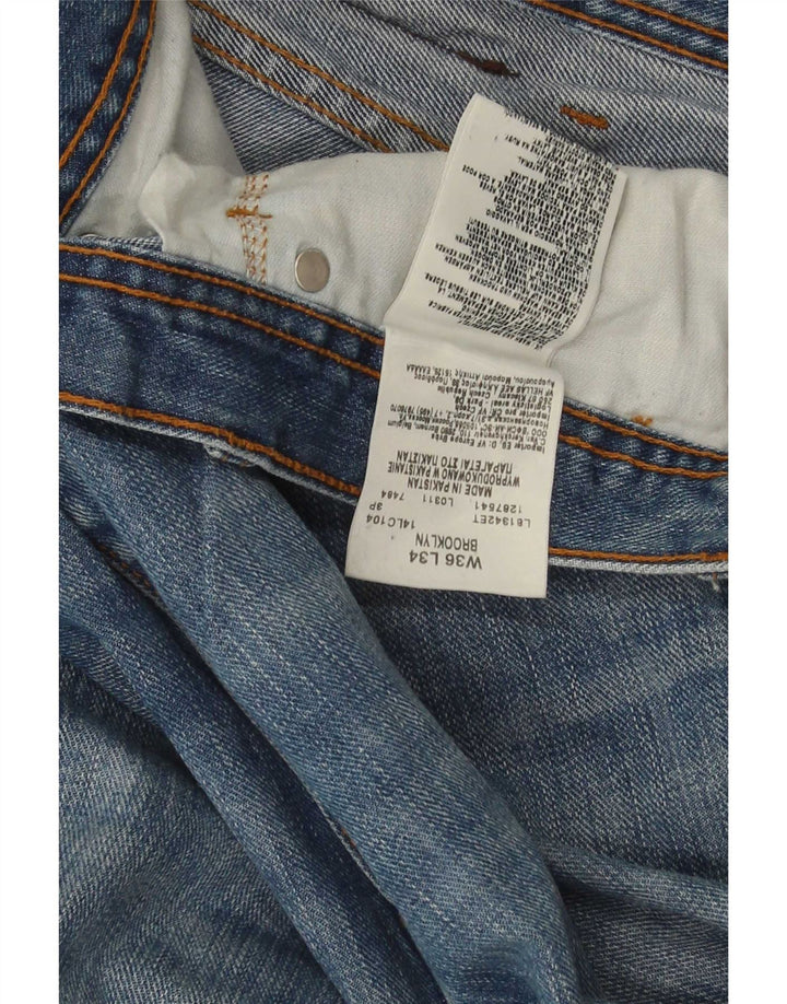 Jeans dritti da uomo Lee Brooklyn W36 L31 cotone blu