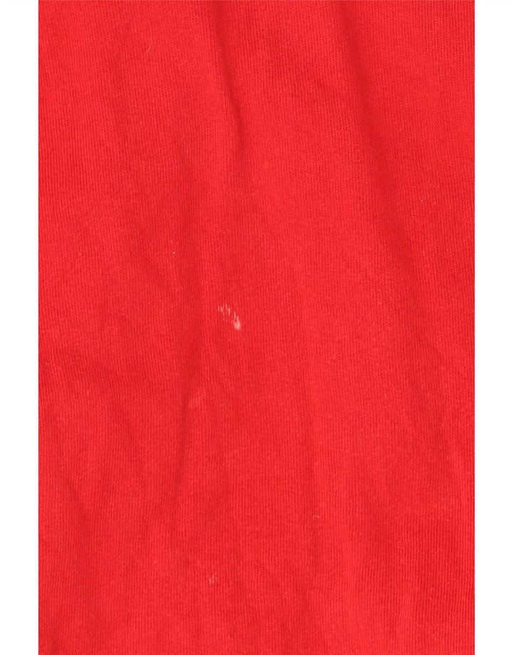 Maglione con cappuccio e zip grafica Gap per ragazzi 11-12 anni Rosso medio