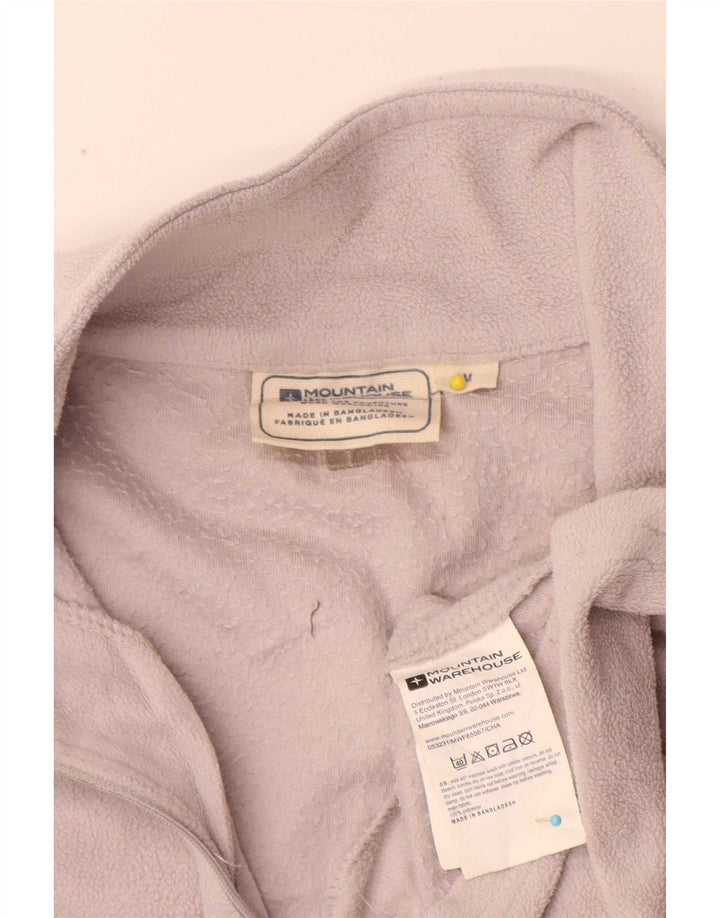 Maglione in pile da uomo con zip e collo Mountain Warehouse Grigio medio