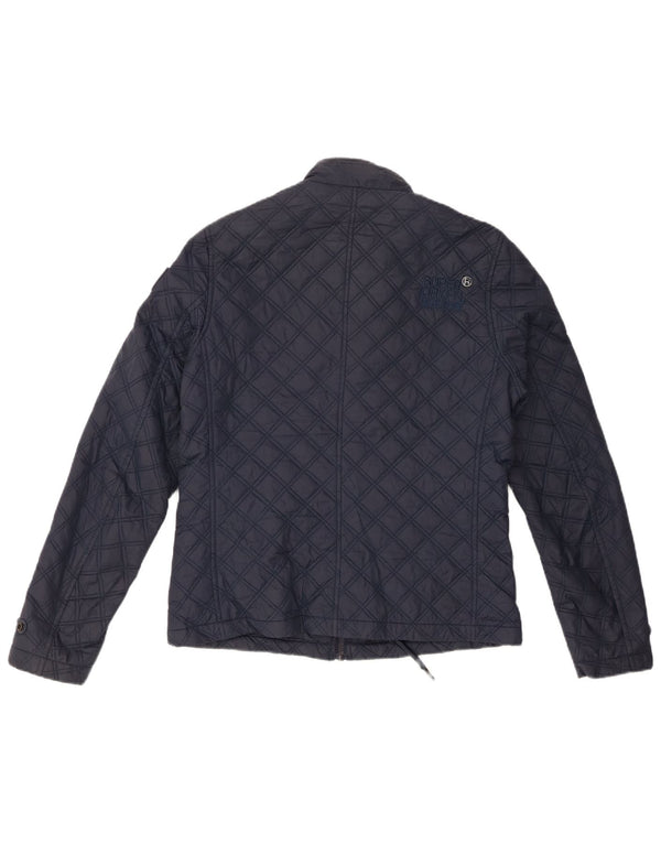 Giacca trapuntata da donna Superdry UK 12 medio blu navy