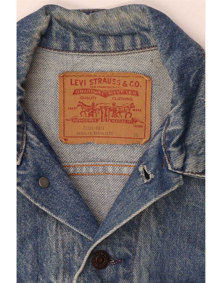Giacca di jeans da donna Levi's UK 8 piccola blu