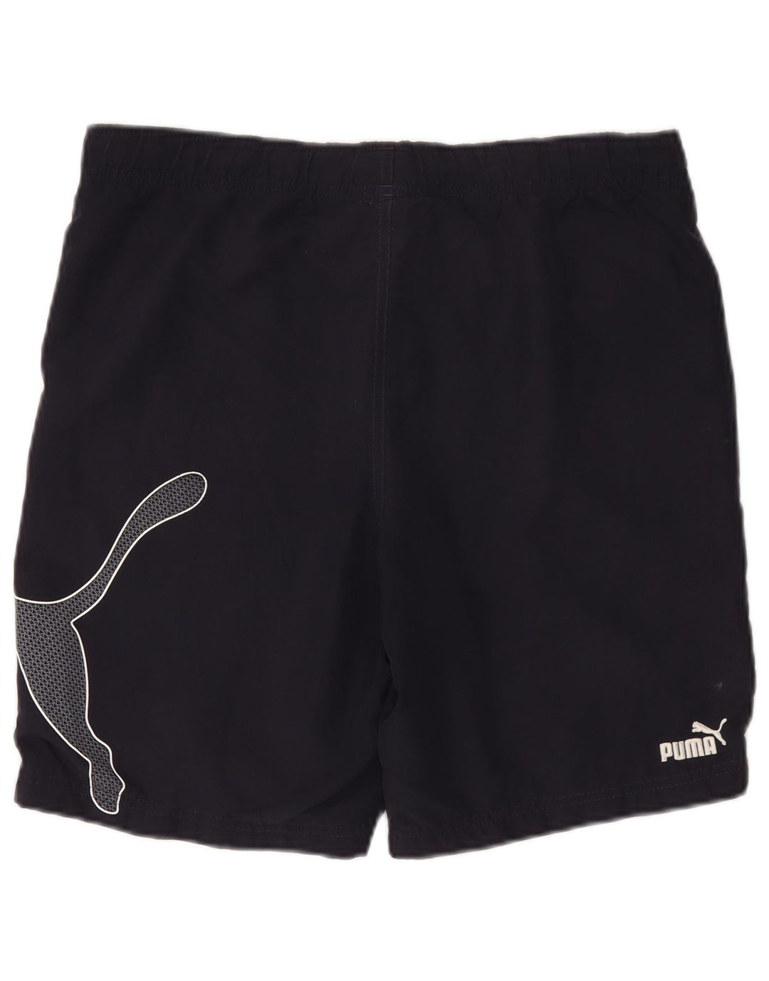 Pantaloncini sportivi con grafica PUMA da uomo piccoli in cotone blu navy