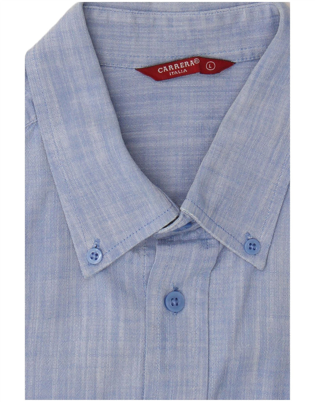 Camicia a maniche corte da uomo Carrera Large in cotone blu
