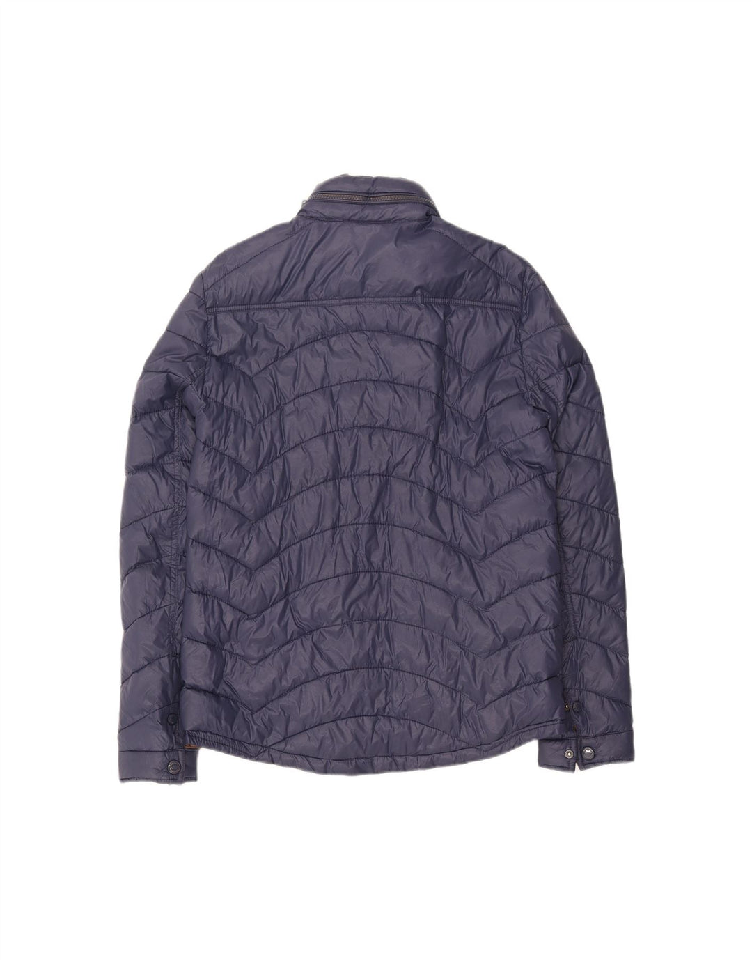GAS Mens Padded Jacket UK 38 Medium Navy Blue Polyamide