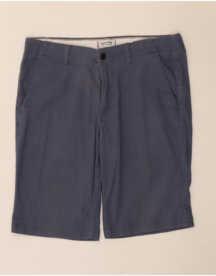 Pantaloncini chino da uomo Jack & Jones medi W32 in cotone blu navy