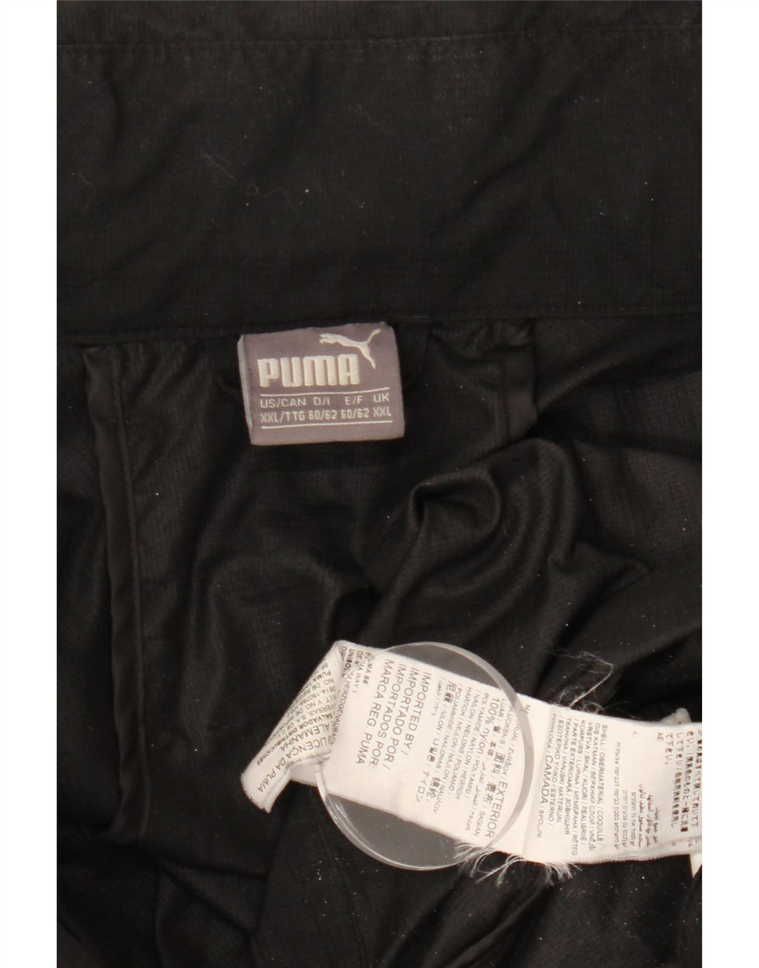 Giacca da tuta da uomo PUMA 2XL nylon nero
