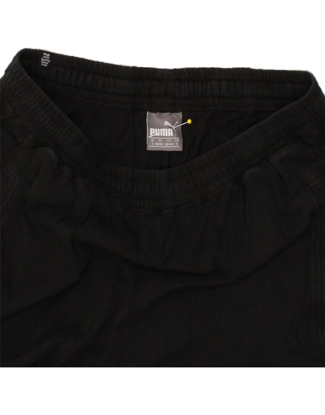 PUMA Mens Tracksuit Trousers Joggers Small  Black Cotton Vintage Puma and Second-Hand Puma from Messina Hembry 