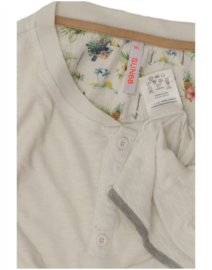 T-shirt da uomo Sun68 Top 2XL cotone bianco