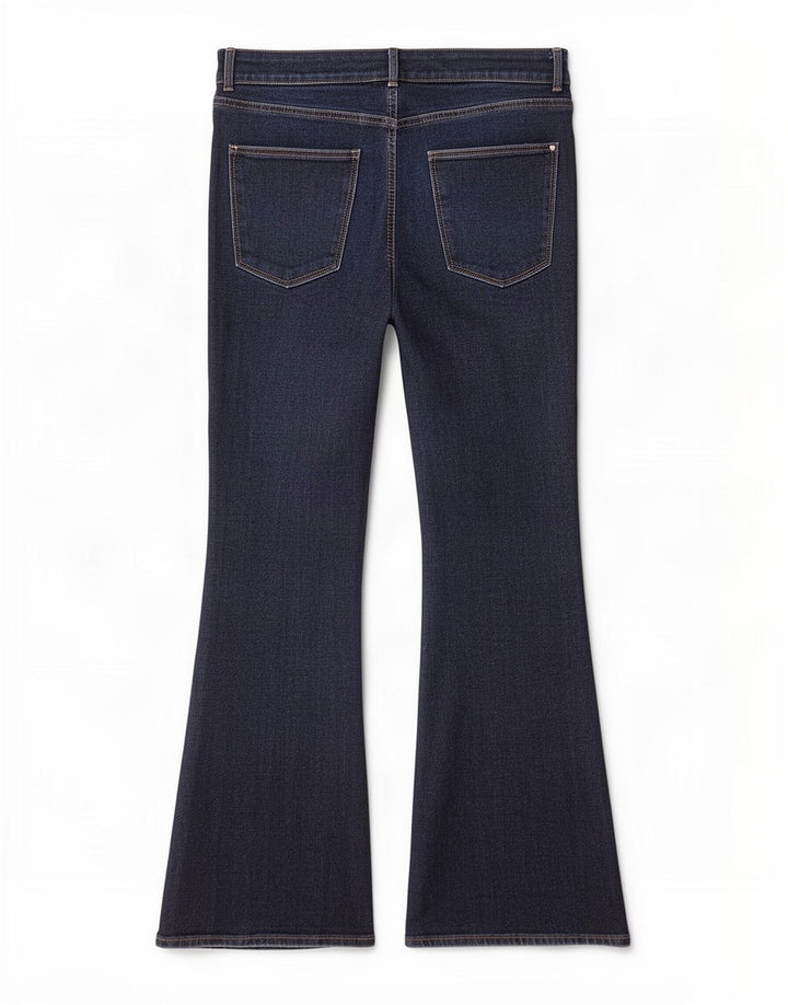 Jeans svasati Magic da donna Marks & Spencer UK 10 piccoli W26 L26 blu navy