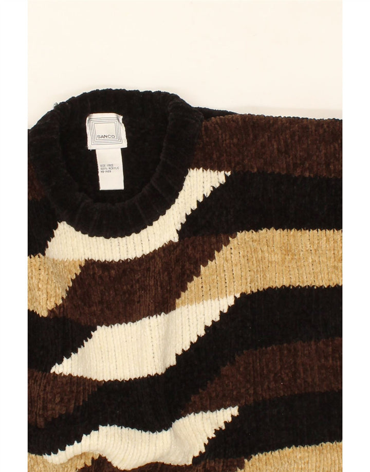 VINTAGE Womens Crew Neck Jumper Sweater UK 16 Large Multicoloured Vintage Vintage and Second-Hand Vintage from Messina Hembry 