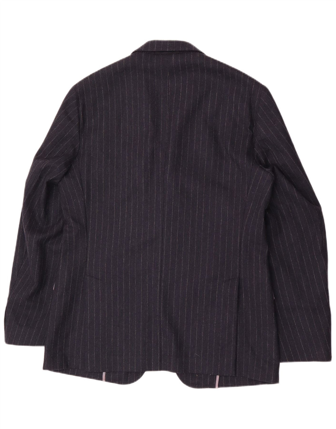 Giacca blazer da uomo a 3 bottoni Brooksfield IT 50 grande gessato blu navy