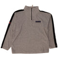 Maglione in pile da uomo con zip e collo Tommy Hilfiger 2XL poliestere color block grigio