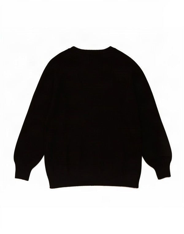 Maglione maglione girocollo da donna Gap UK 12 nylon nero medio