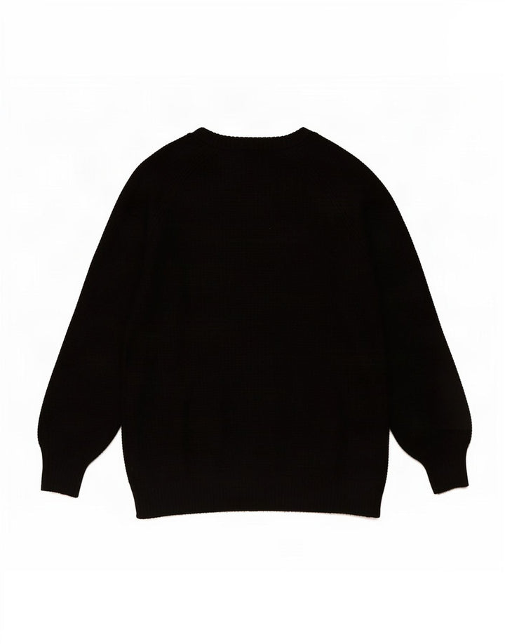 Maglione maglione girocollo da donna Gap UK 12 nylon nero medio