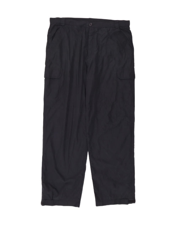 Pantaloni cargo Reebok da uomo a vestibilità ampia 2XL W42 L33 cotone blu navy