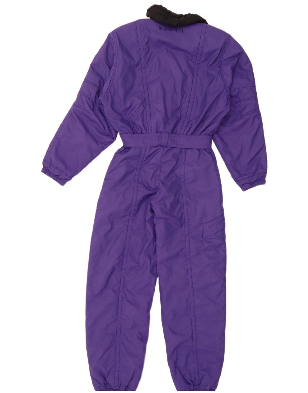 Tuta da sci da donna Belfe UK 12 Nylon floreale viola medio