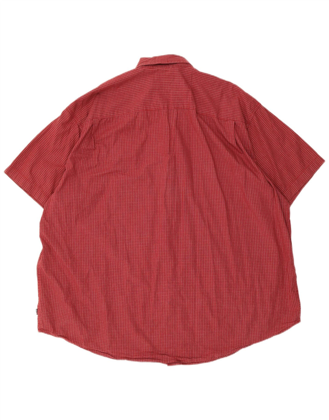 Camicia a maniche corte da uomo Wrangler 2XL in cotone a quadri rossi