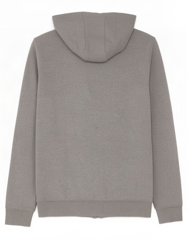 Tommy Hilfiger Uomo Felpa con cappuccio con zip grafica Maglione grande cotone a righe grigie