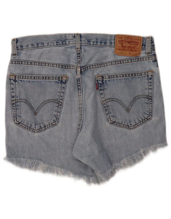 Pantaloncini di jeans a vestibilità regolare a vita alta 505 Levi's da donna W33 Blu medio