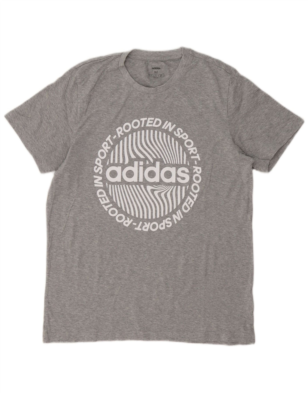 Maglietta grafica da uomo Adidas Top grigio medio chiazzato