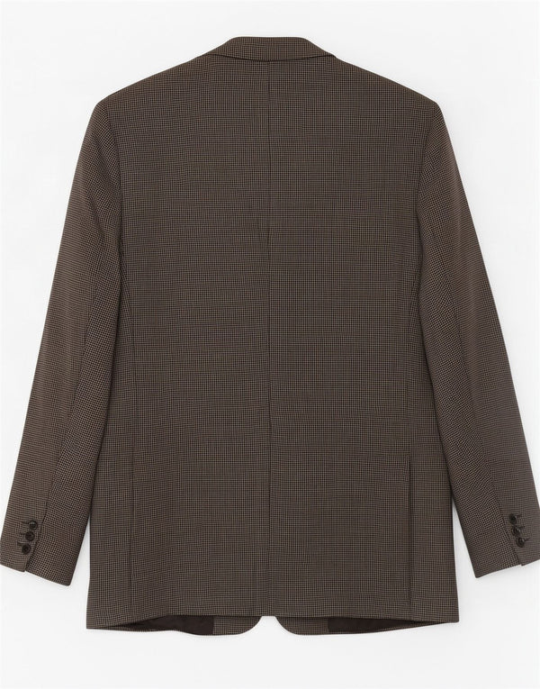 Giacca blazer Marks & Spencer da uomo St. Michael UK 44 XL nera maculata