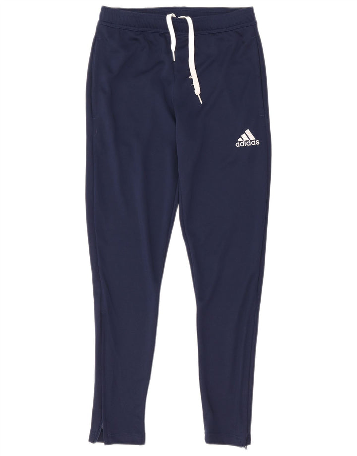 Pantaloni da tuta Adidas Aeroready da uomo piccoli in poliestere blu navy