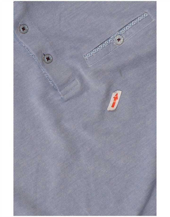 Polo da uomo Ted Baker taglia 3 blu medio modal