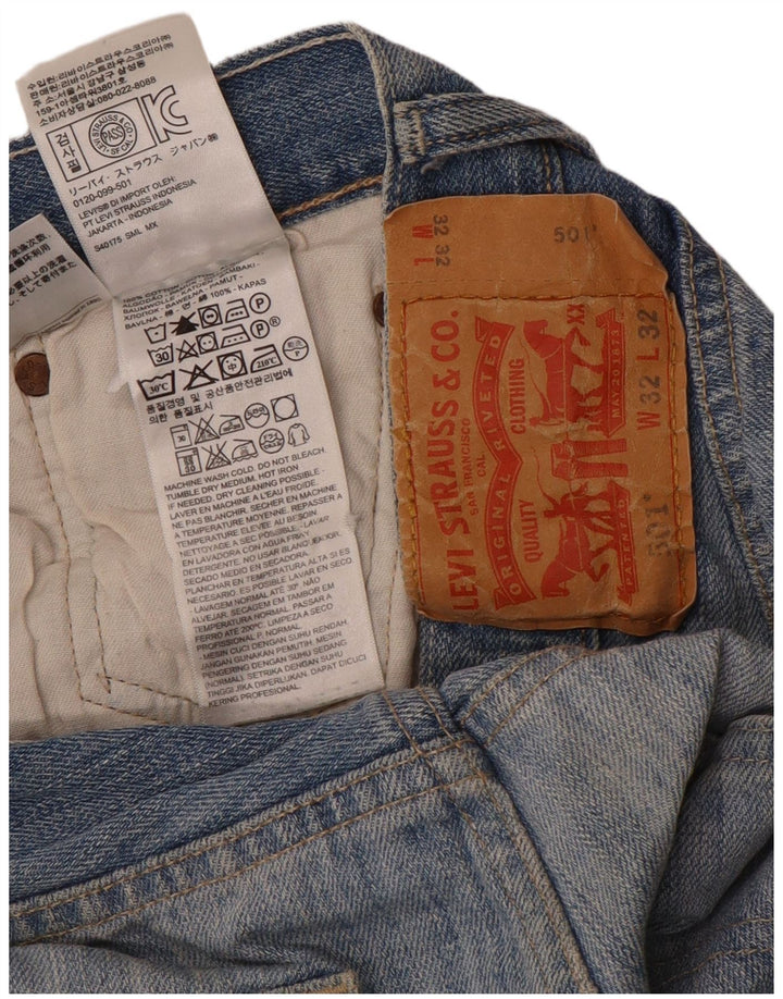 Levi's Uomo 501 Jeans dritti W32 L32 Cotone Blu