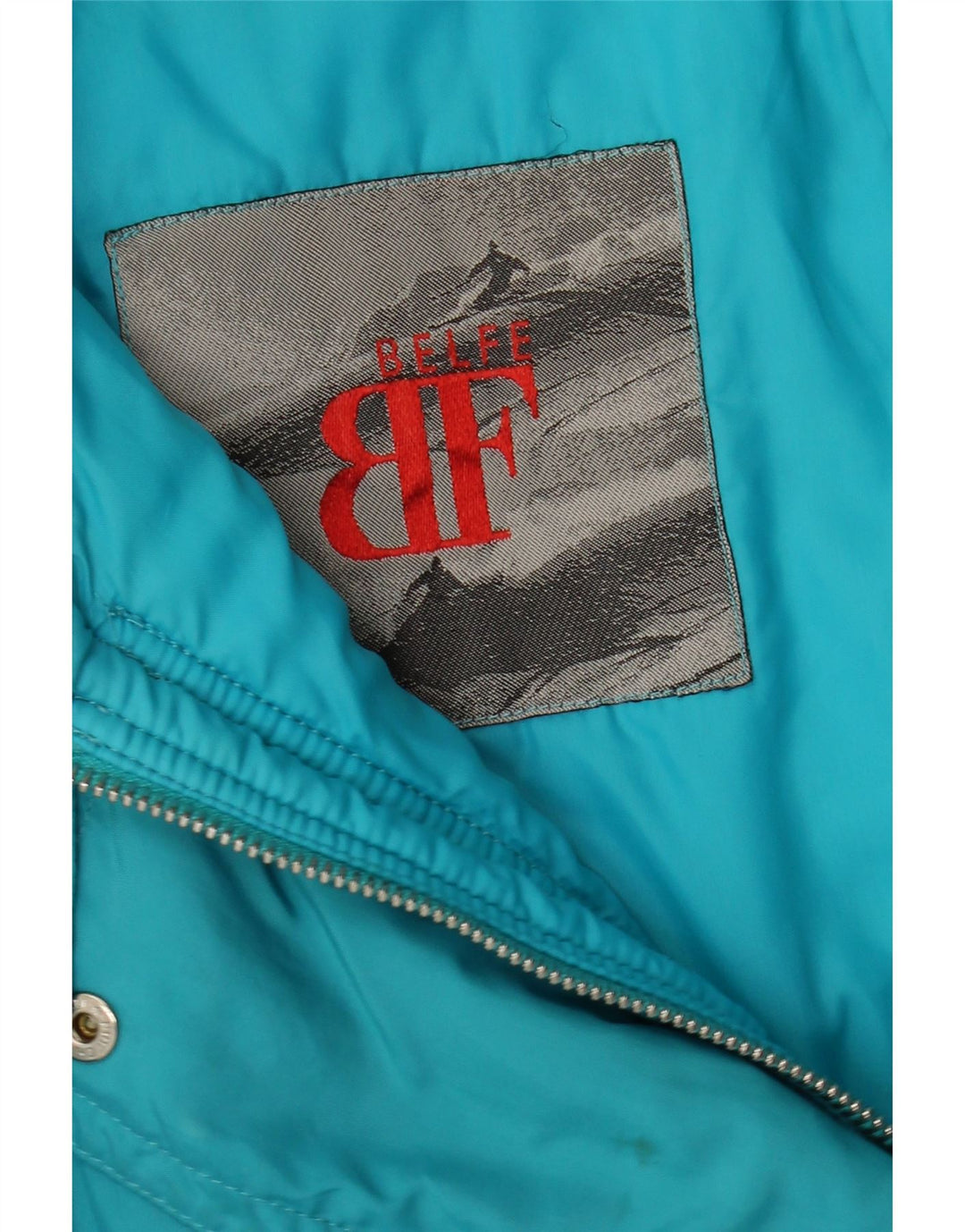 BELFE Womens Windbreaker Jacket UK 14 Medium Blue Vintage Belfe and Second-Hand Belfe from Messina Hembry 