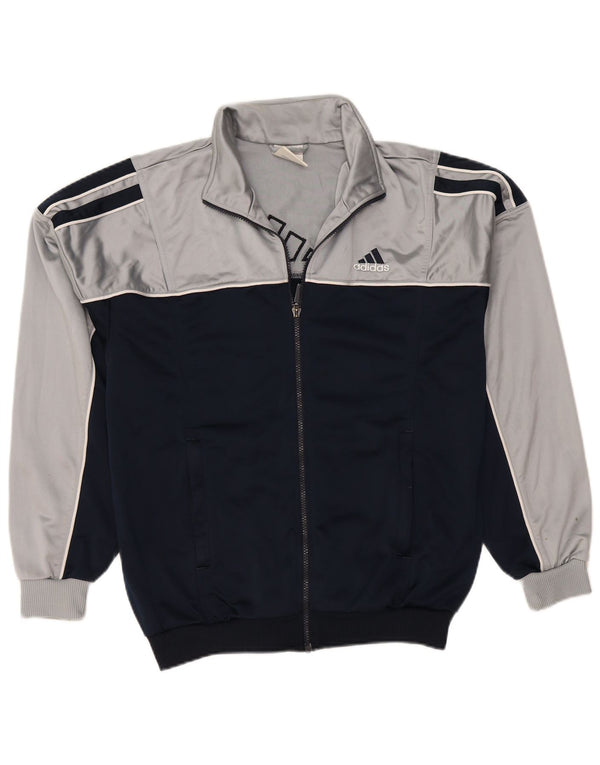 Giacca da tuta da uomo ADIDAS UK 38/40 Medium Navy Blue Colourblock