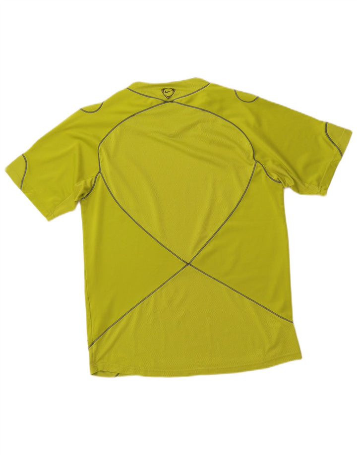 T-shirt NIKE Mercurial da uomo, top in poliestere color block verde medio