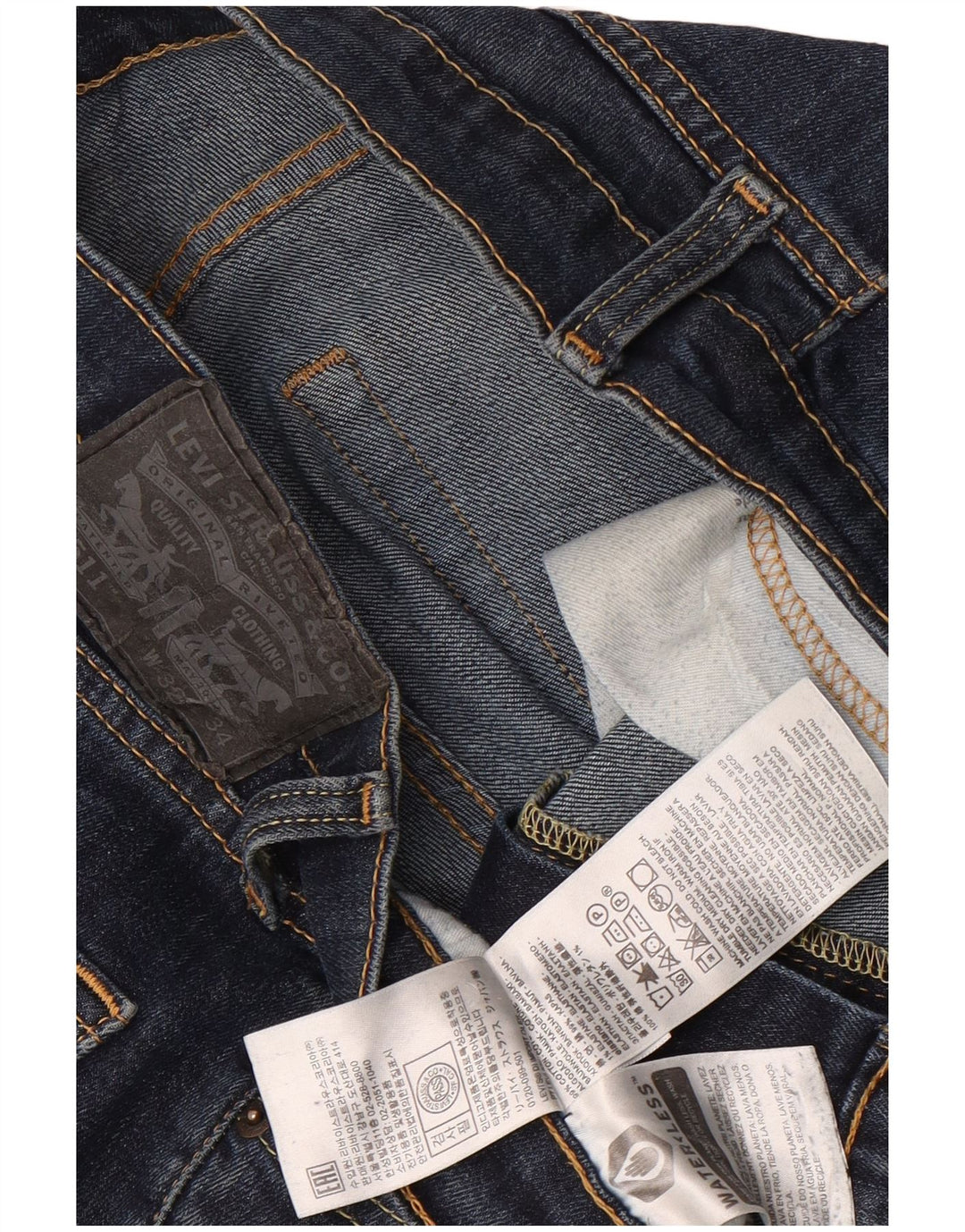 Jeans Levi's Uomo 511 Slim SLIW32 L34 Cotone Blu